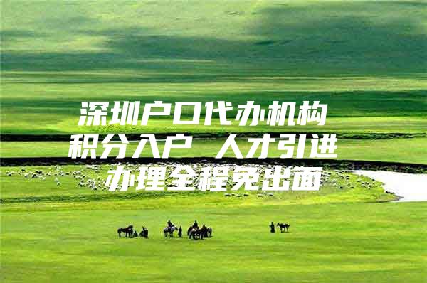 深圳户口代办机构 积分入户 人才引进 办理全程免出面