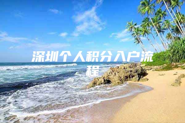 深圳个人积分入户流程