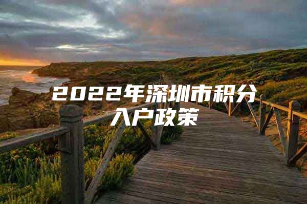 2022年深圳市积分入户政策