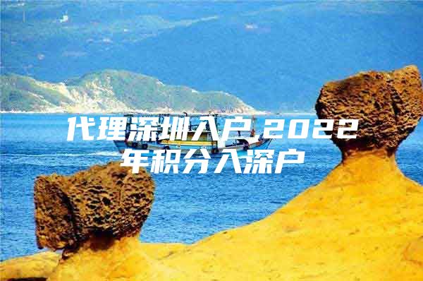 代理深圳入户,2022年积分入深户