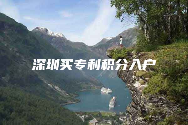 深圳买专利积分入户