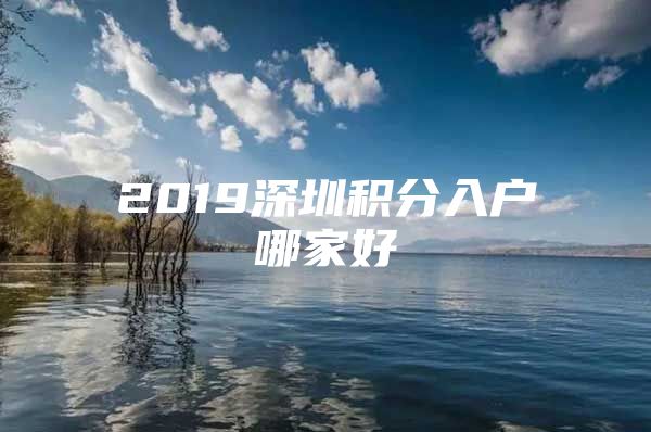 2019深圳积分入户哪家好