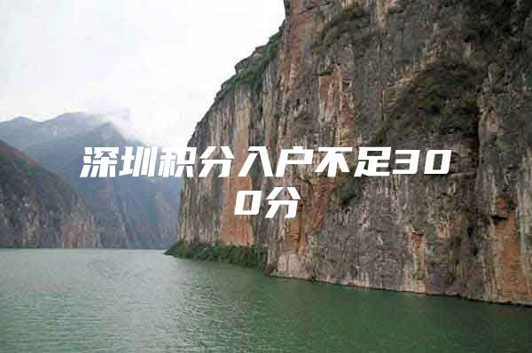 深圳积分入户不足300分