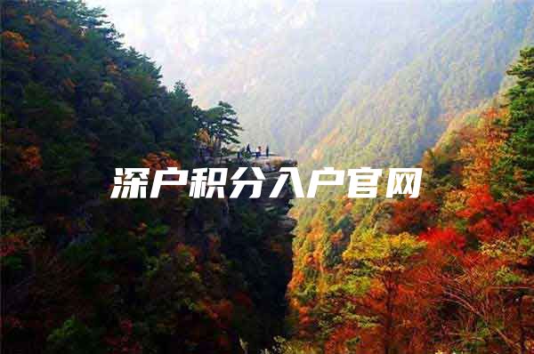 深户积分入户官网