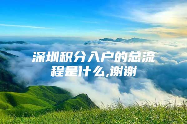 深圳积分入户的总流程是什么,谢谢